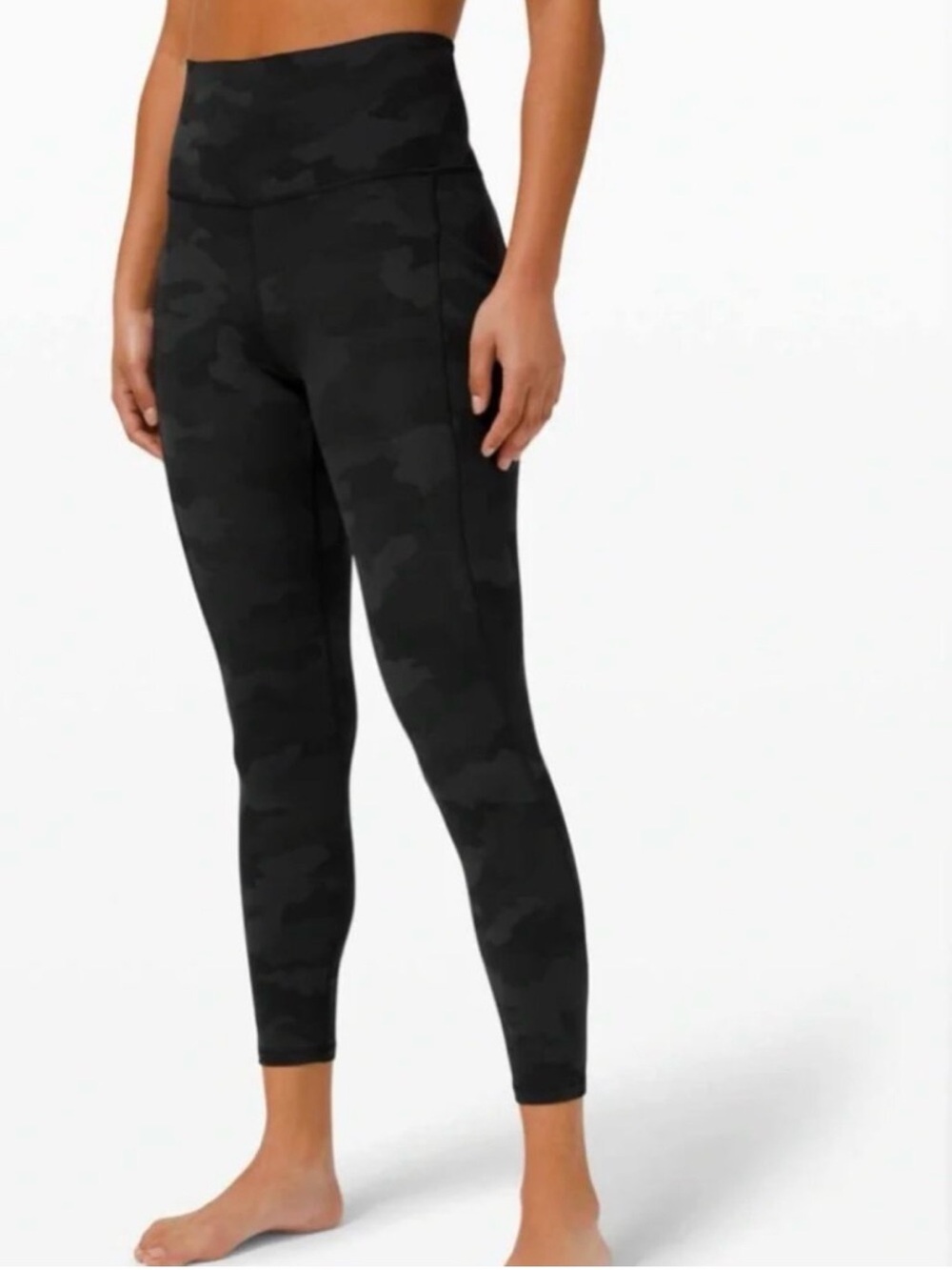 Lululemon Align Pant 28” inseam 365 Heritage Camo Deep Coal Sz 10